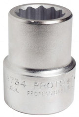 Proto - 1-1/16", 1" Drive, Standard Hand Socket - 12 Points, 2-7/16" OAL - Exact Tool & Supply