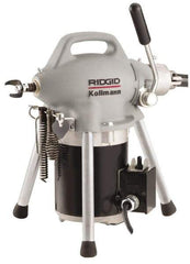 Ridgid - Electric Battery Drain Cleaning Machine - For 3/4" to 4" Pipe, 100' Cable, 400 Max RPM - Exact Tool & Supply