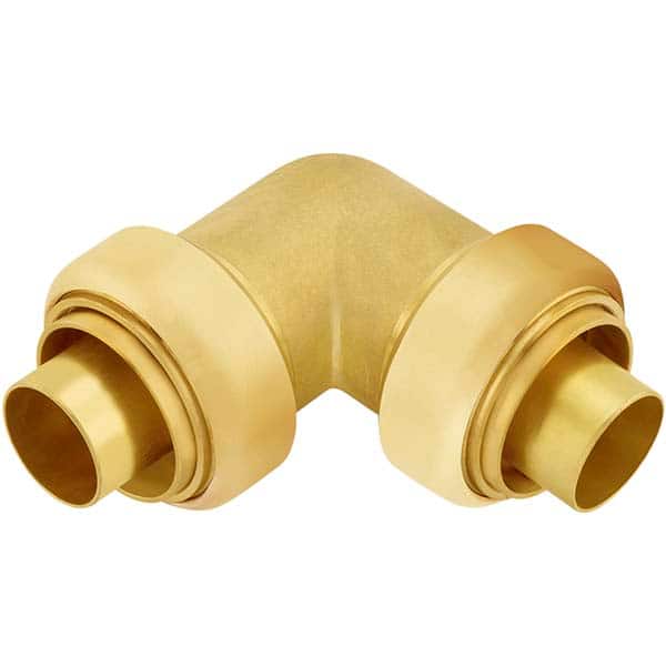 Jones Stephens - Metal Push-To-Connect Tube Fittings Type: 90 Degree Elbow Tube Outside Diameter (Inch): 2 - Exact Tool & Supply