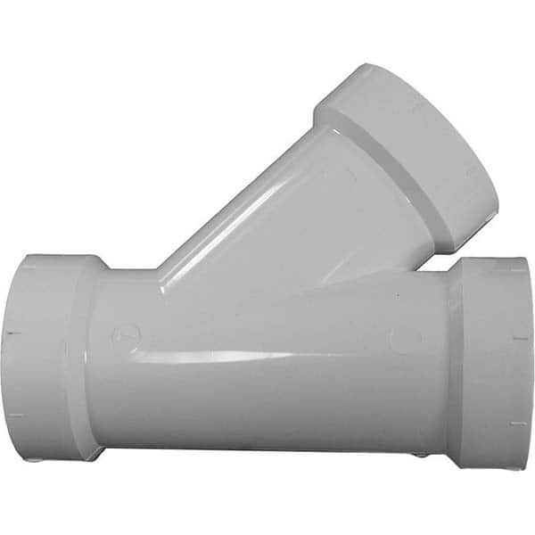 Jones Stephens - Drain, Waste & Vent Pipe Fittings Type: Wye Fitting Size: 2 x 1-1/2 x 1-1/2 (Inch) - Exact Tool & Supply