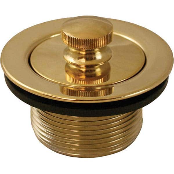 Jones Stephens - Shower Heads & Accessories Type: Bath Drain Finish/Coating: Polished Brass - Exact Tool & Supply