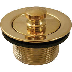 Jones Stephens - Shower Heads & Accessories Type: Bath Drain Finish/Coating: Polished Brass - Exact Tool & Supply