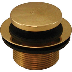 Jones Stephens - Shower Heads & Accessories Type: Bath Drain Finish/Coating: Polished Brass - Exact Tool & Supply