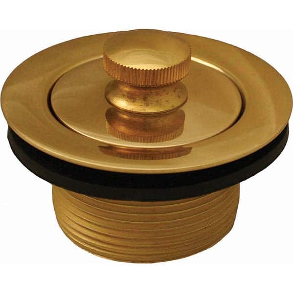 Jones Stephens - Shower Heads & Accessories Type: Bath Drain Finish/Coating: Polished Brass - Exact Tool & Supply