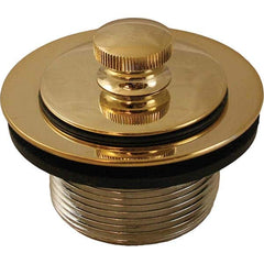 Jones Stephens - Shower Heads & Accessories Type: Bath Drain Finish/Coating: Polished Brass - Exact Tool & Supply