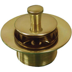 Jones Stephens - Shower Heads & Accessories Type: Bath Drain Finish/Coating: Polished Brass - Exact Tool & Supply