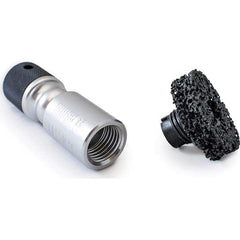 AME International - Automotive Hand Tools & Sets For Use With: 1/2" Impact or Drill - Automotive Lug and Hub Cleaning Color: Silver - Exact Tool & Supply