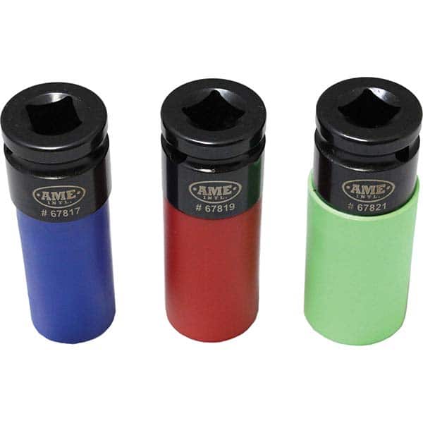 AME International - Socket Sets Measurement Type: Inch & Metric; Metric Drive Size: 0.5 - Exact Tool & Supply