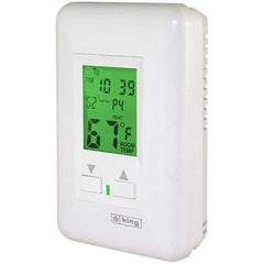 King Electric - Thermostats Type: Hydronic Thermostat Style: Line Voltage Wall Thermostat - Exact Tool & Supply