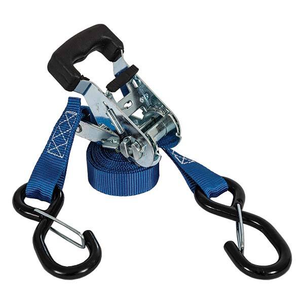 Buyers Products - Slings & Tiedowns (Load-Rated) Type: Ratchet Tie Down Material: Polyester; Steel; Rubber - Exact Tool & Supply
