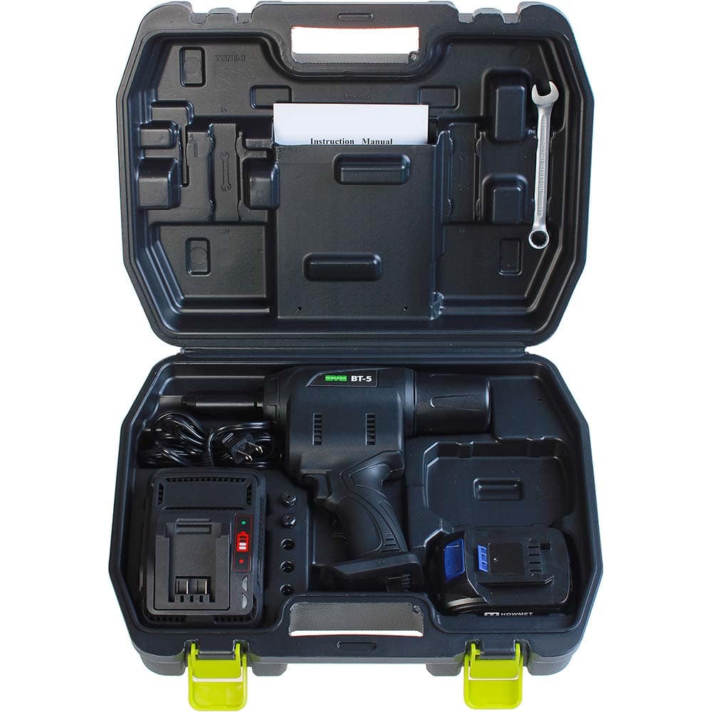 Marson - Cordless Riveters Fastener Type: Cordless Electric Riveter Closed End Rivet Capacity: All up to 3/16" - Exact Tool & Supply
