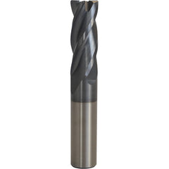 Accupro - 1" Diam 4 Flute Carbide 0.09" Corner Radius End Mill - Exact Tool & Supply