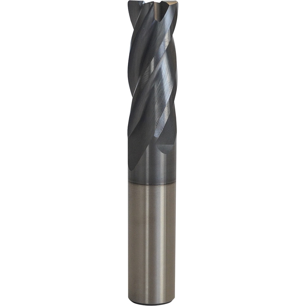 Accupro - 1" Diam 4 Flute Carbide 0.015" Corner Radius End Mill - Exact Tool & Supply