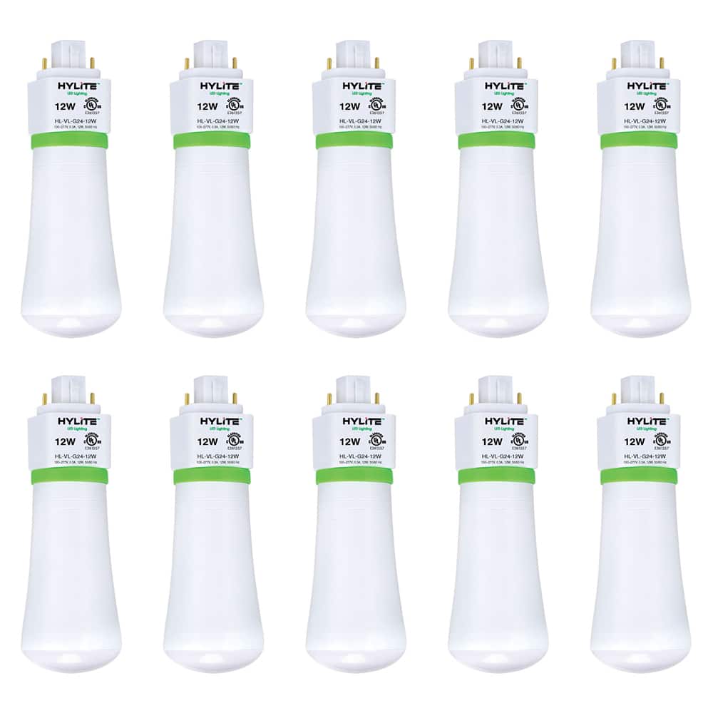 LED Lamp: Commercial & Industrial Style, LED, 2-Pin Base 277V, 3,500 ° K, 1,248 Lumens, 50,000 hr Avg Life