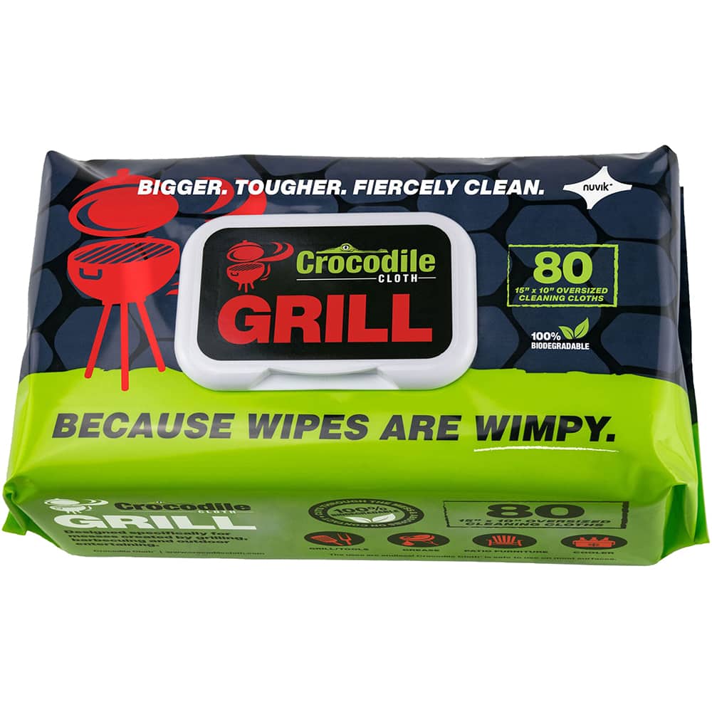 Crocodile Cloth - Wipes Type: General Purpose Style: Pre-Moistened; Flat Fold - Exact Tool & Supply