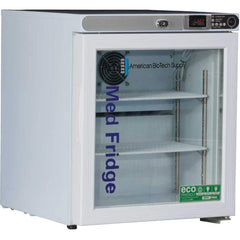 American BioTech Supply - Laboratory Refrigerators and Freezers Type: Pharmacy Refrigerator Volume Capacity: 1 Cu. Ft. - Exact Tool & Supply