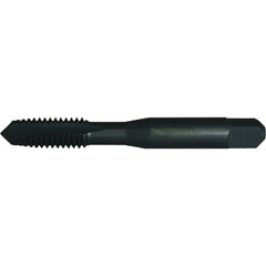 Greenfield Threading - 1/2-13 UNC Class 2B 3-Flute Black Oxide Finish High Speed Steel Spiral Point Tap - Exact Tool & Supply