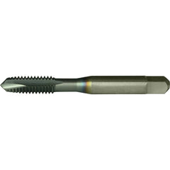 Greenfield Threading - 1/2-13 UNC Class 2B 3-Flute TiCN Finish High Speed Steel Spiral Point Tap - Exact Tool & Supply