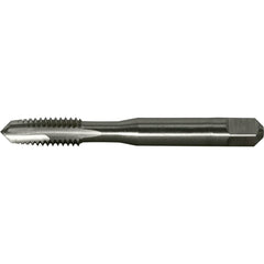 Greenfield Threading - #12-24 UNC Class 2B 2-Flute Bright Finish High Speed Steel Spiral Point Tap - Exact Tool & Supply