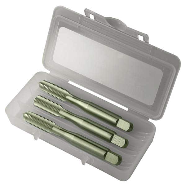 Greenfield Threading - Tap Sets Thread Size: 1/4 - 20 Number of Flutes: 4 - Exact Tool & Supply