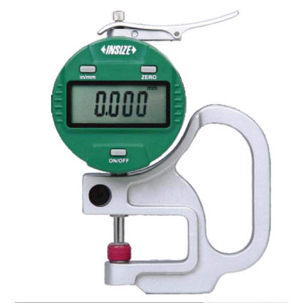 Insize USA LLC - Electronic Thickness Gages; Minimum Measurement (mm): 0.00 ; Minimum Measurement (Decimal Inch): 0.0000 ; Maximum Measurement (Inch): 0.4000 ; Maximum Measurement (Decimal Inch): 0.4000 ; Maximum Measurement (mm): 10.00 ; Resolution (mm) - Exact Tool & Supply