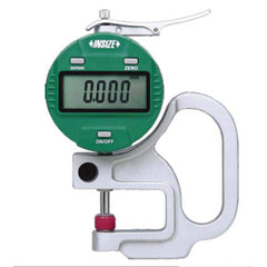 Insize USA LLC - Electronic Thickness Gages; Minimum Measurement (mm): 0.00 ; Minimum Measurement (Decimal Inch): 0.0000 ; Maximum Measurement (Inch): 0.4000 ; Maximum Measurement (Decimal Inch): 0.4000 ; Maximum Measurement (mm): 10.00 ; Resolution (mm) - Exact Tool & Supply