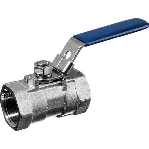 2-Way Manual Ball Valve: 1/4″ Pipe, Full Port FNPT x FNPT