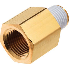 USA Sealing - 1/2 x 1/4" Brass Pipe Reducing Adapter - Exact Tool & Supply
