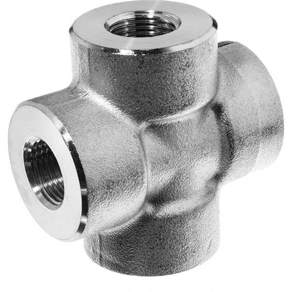 USA Sealing - 1" 316 Stainless Steel Pipe Cross - Exact Tool & Supply