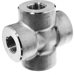 USA Sealing - 1" 316 Stainless Steel Pipe Cross - Exact Tool & Supply