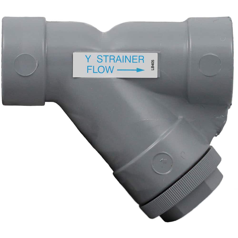 Hayward - 1/2" Pipe, No Ends, CPVC Y-Strainer - Exact Tool & Supply