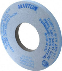 Norton - 12" Diam x 5" Hole x 1" Thick, I Hardness, 46 Grit Surface Grinding Wheel - Ceramic, Type 1, Coarse Grade, 2,070 Max RPM, Vitrified Bond, No Recess - Exact Tool & Supply