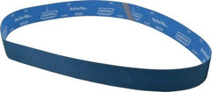 Norton - 2-1/2" Wide x 60" OAL, 60 Grit, Zirconia Alumina Abrasive Belt - Zirconia Alumina, Medium, Coated, X Weighted Cloth Backing, Series R823 - Exact Tool & Supply