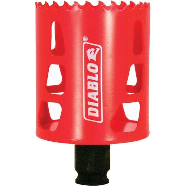 Freud - 2-1/4" Diam, 2-3/8" Cutting Depth, Hole Saw - Bi-Metal Saw, Toothed Edge - Exact Tool & Supply