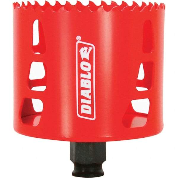 Freud - 3-1/8" Diam, 2-3/8" Cutting Depth, Hole Saw - Bi-Metal Saw, Toothed Edge - Exact Tool & Supply
