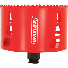 Freud - 4-1/8" Diam, 2-3/8" Cutting Depth, Hole Saw - Bi-Metal Saw, Toothed Edge - Exact Tool & Supply