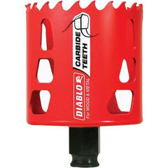 Freud - 2-5/8" Diam, 2-3/8" Cutting Depth, Hole Saw - Carbide-Tipped Saw, Toothed Edge - Exact Tool & Supply