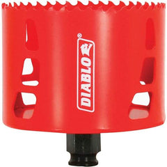 Freud - 3-5/8" Diam, 2-3/8" Cutting Depth, Hole Saw - Bi-Metal Saw, Toothed Edge - Exact Tool & Supply