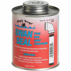 Black Swan - Threaded Pipe Sealants Container Type: Can Container Size: 1 Pt. - Exact Tool & Supply