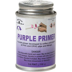 Black Swan - 1/4 Pt All Purpose Primer/Cleaner - Purple, Use with PVC & CPVC - Exact Tool & Supply