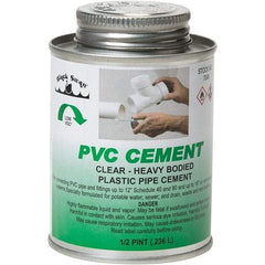 Black Swan - 1/2 Pt Heavy Duty Cement - Clear, Use with PVC - Exact Tool & Supply
