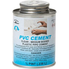 Black Swan - 1/2 Pt Medium Bodied Cement - Clear, Use with PVC - Exact Tool & Supply