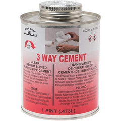 Black Swan - 1 Pt Medium Bodied Cement - Clear, Use with ABS, PVC & CPVC up to 6" Diam - Exact Tool & Supply