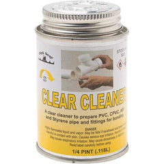Black Swan - 1/4 Pt All-Purpose Cleaner - Clear, Use with ABS, PVC & CPVC up to 6" Diam - Exact Tool & Supply