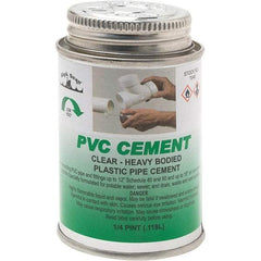 Black Swan - 1/4 Pt Heavy Duty Cement - Clear, Use with PVC - Exact Tool & Supply