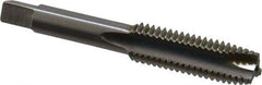 Reiff & Nestor - 1/2-13 UNC, 3 Flute, Bright Finish, High Speed Steel Spiral Point Tap - Plug Chamfer, Right Hand Thread, 3-3/8" OAL, 1-21/32" Thread Length, 0.367" Shank Diam, 3B Class of Fit - Exact Tool & Supply