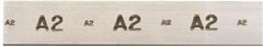 Starrett - 18 Inch Long x 1 Inch Wide x 1/16 Inch Thick, Tool Steel Air Hardening Flat Stock - + 0.250 Inch Long Tolerance, + 0.000-0.005 Inch Wide Tolerance, +/- 0.001 Inch Thickness Tolerance, +/- 0.001 Inch Square Tolerance, AISI Type A2 Air Hardening - Exact Tool & Supply