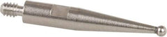 TESA Brown & Sharpe - 1mm Ball Diam, Steel, Ball Test Indicator Contact Point - 1/2" Contact Point Length, Use with Brown & Sharpe BesTest 599 Series - Exact Tool & Supply