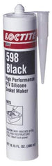 Loctite - 300ml High Performance RTV Silicone Gasket Maker - -75 to 625°F, Black, Comes in Cartridge - Exact Tool & Supply