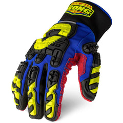 Puncture-Resistant Gloves:  Size  3X-Large,  ANSI Cut  A7,  ANSI Puncture  4,  Polyurethane,  Nylon Blue & Red,  Palm Coated,  Polyester Lined,  Nylon Back,  Textured Grip,  ANSI Abrasion  4